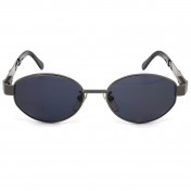 Blue sunglasses with spring hinges