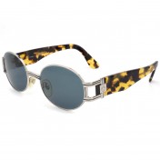 Gold oval sunglasses