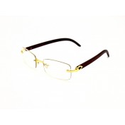 Frameless Rectangular Clear Lens Glasses