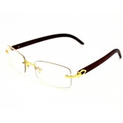 Frameless Rectangular Clear Lens Glasses