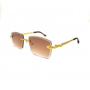 Gold Snake Frame Sunglasses