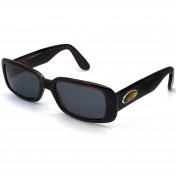 Black rectangular vintage sunglasses