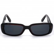 Black rectangular vintage sunglasses