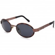 Round brown vintage sunglasses