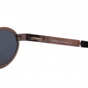 Round brown vintage sunglasses