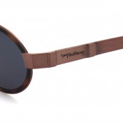 Round brown vintage sunglasses