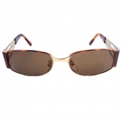 Metal oval sunglasses unisex