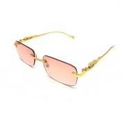 Gold Jaguar Frame Sunglasses