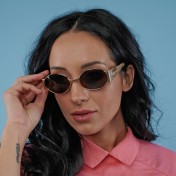 Matte gold vintage sunglasses